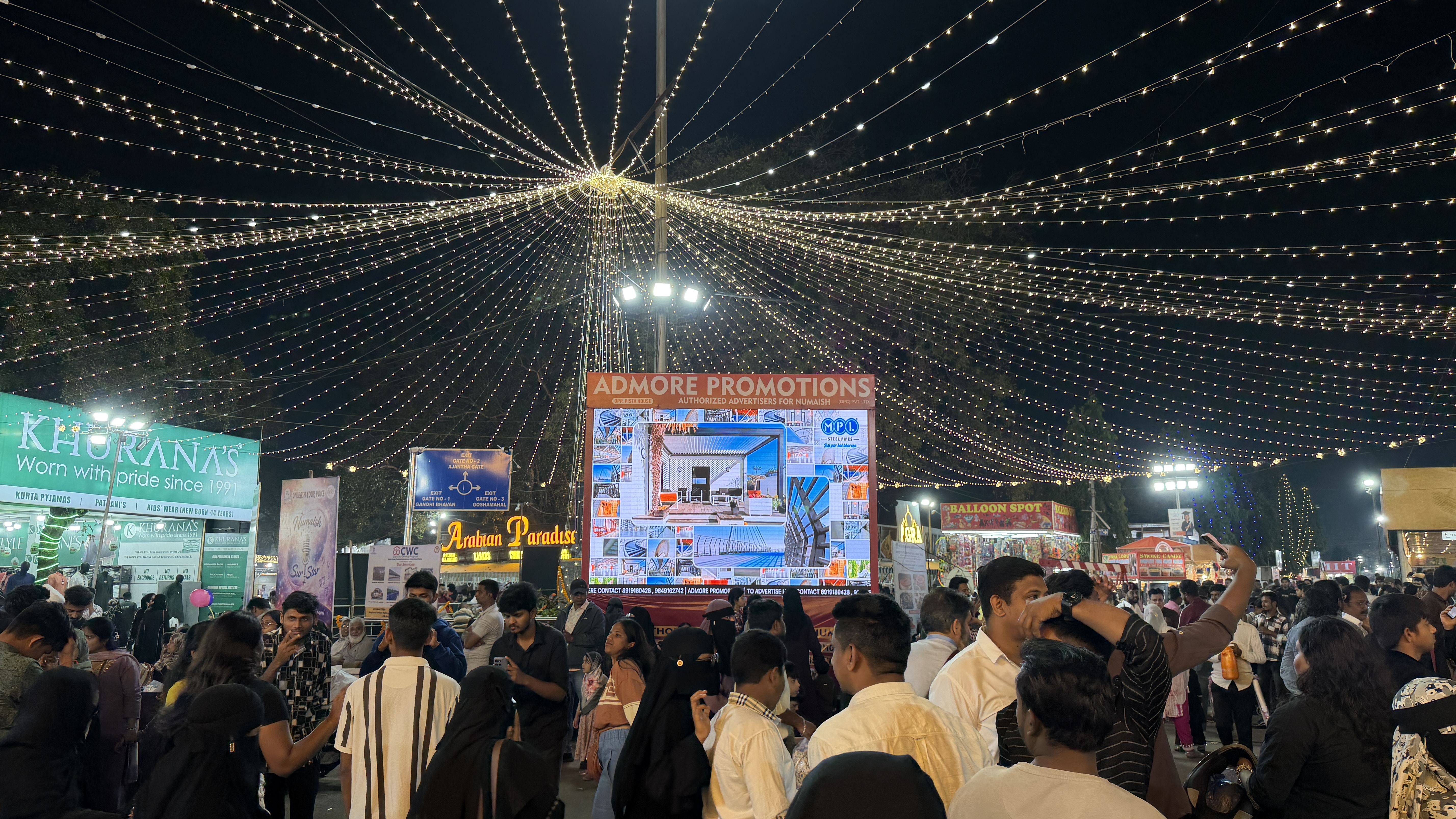 Nampally Exhibition LED screen advertising Hyderabad