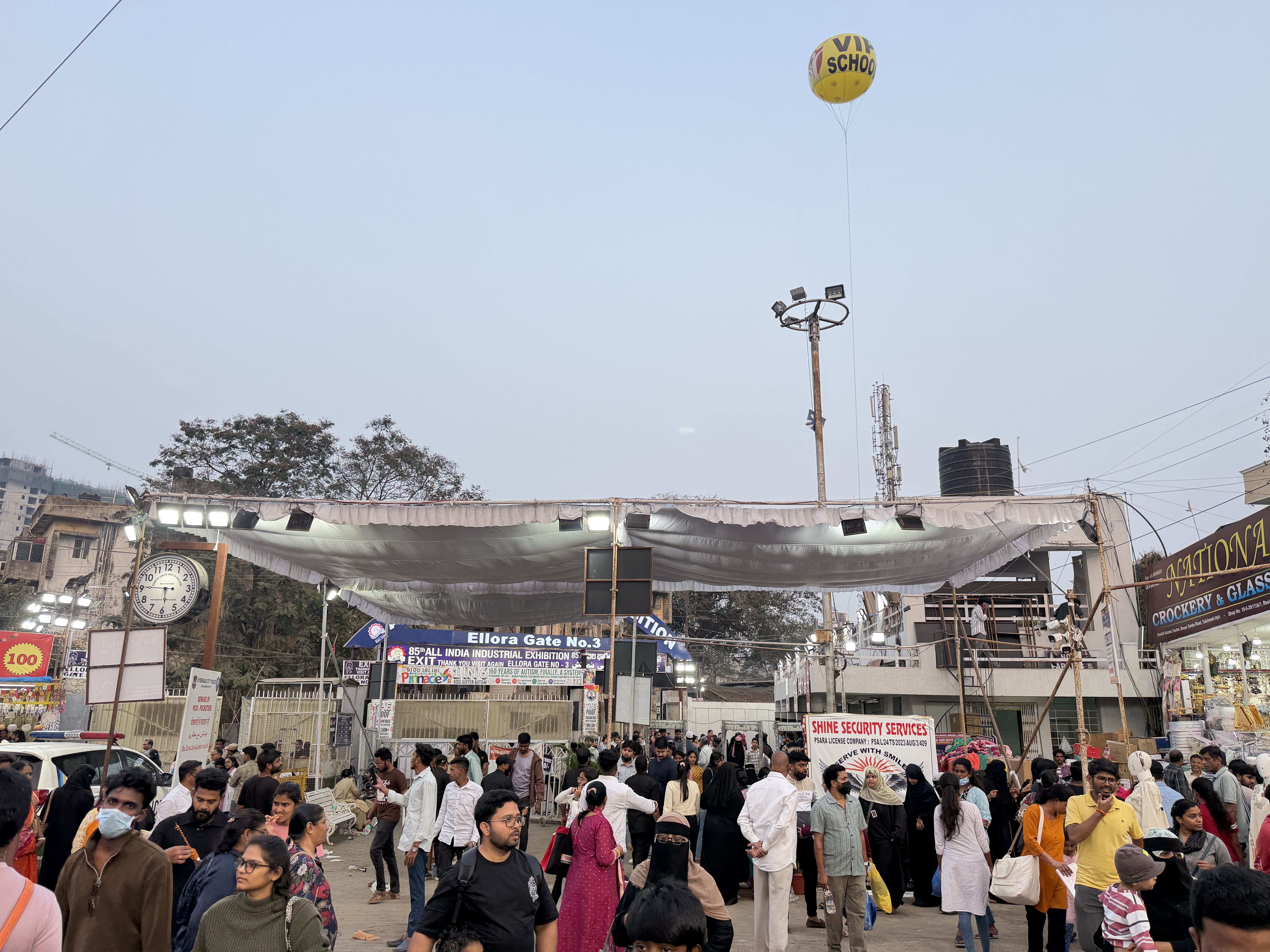 Nampally Exhibition promotional balloon advertising Hyderabad