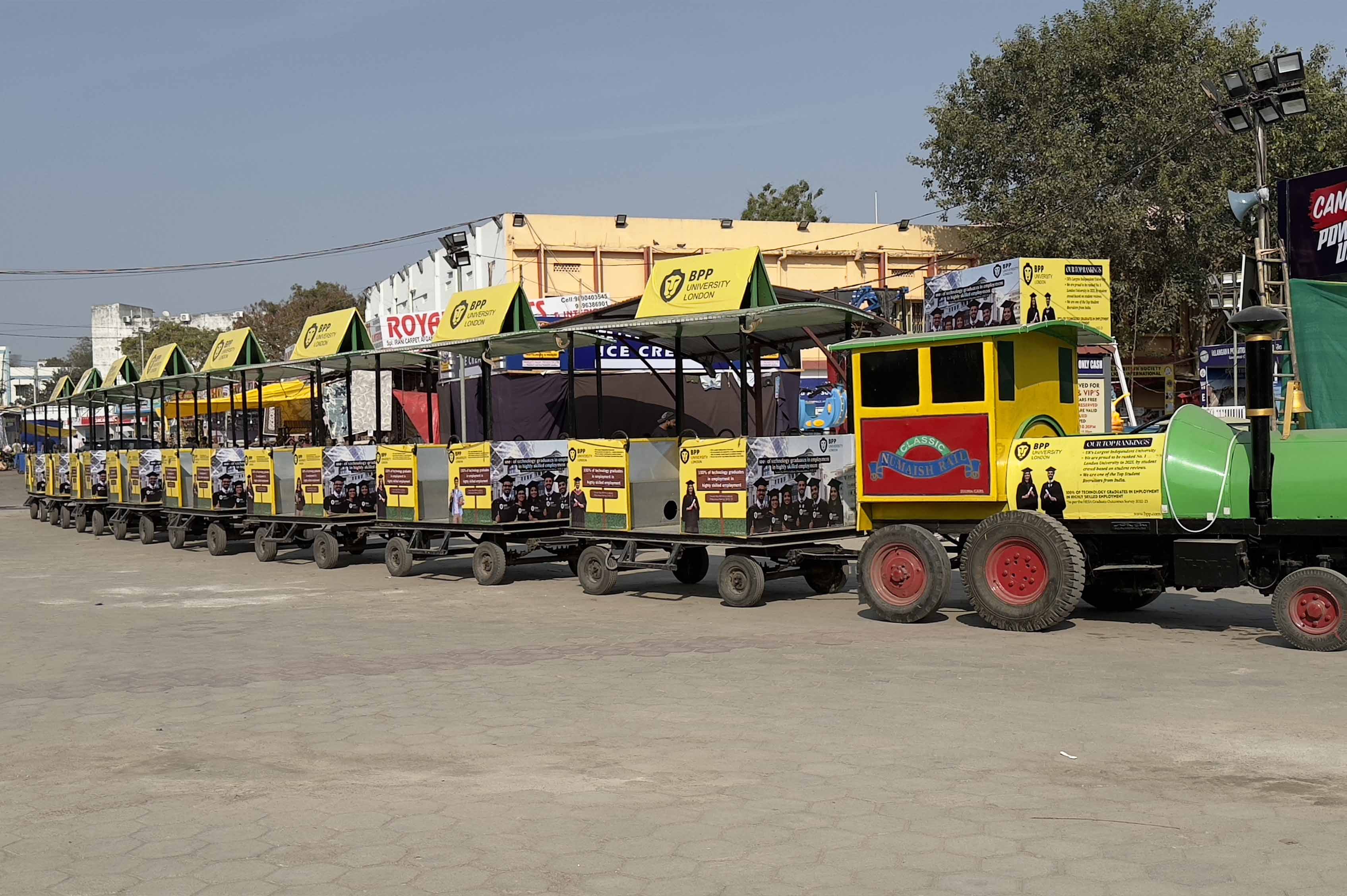 Numaish Mini Train Advertising